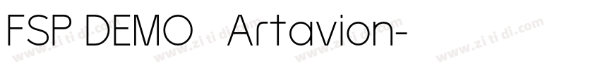 FSP DEMO   Artavion字体转换